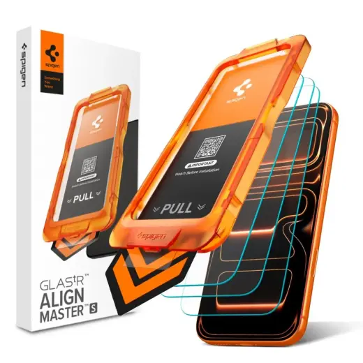 SZKŁO HARTOWANE SPIGEN ALM GLAS.TR SLIM 3-PACK IPHONE 17 PRO MAX CLEAR
