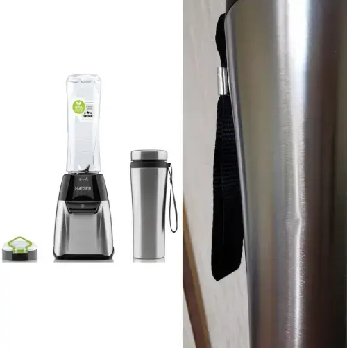 Haeger LQ-350.008A Sports Inox Blenderis 350W (Neliela bukte uz pudeles,Bojāts iepakojums)