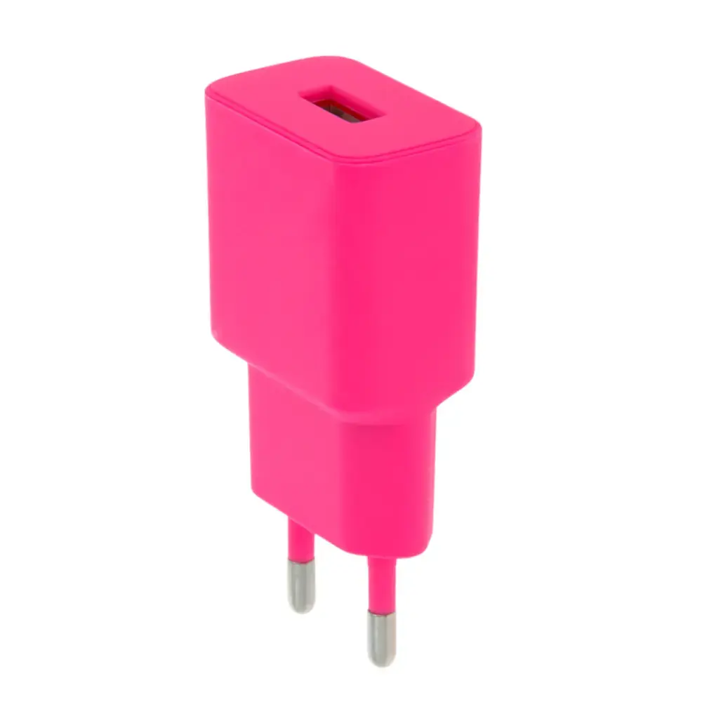Setty LSIM-A-126 tīkla lādētājs | 12W | USB-A | pink