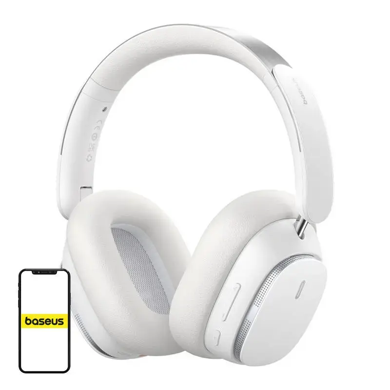 Baseus Bowie H1 Wireless Headphones Bluetooth 5.2 (white)