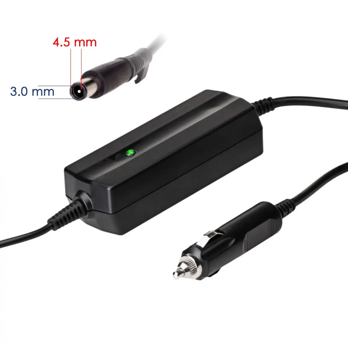 Car notebook power supply Akyga AK-ND-75 19.5V |2.31A 45W 4.5 x 3.0 mm + pin DELL 1.2m