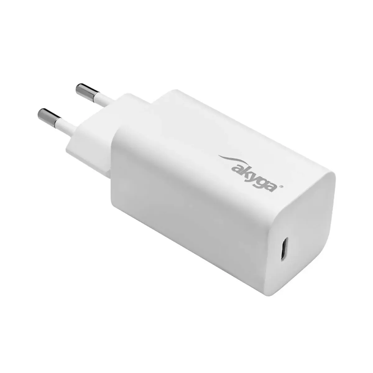Akyga AK-CH-23 reisilaadija | 65W | PD, GaN | USB-C | valge
