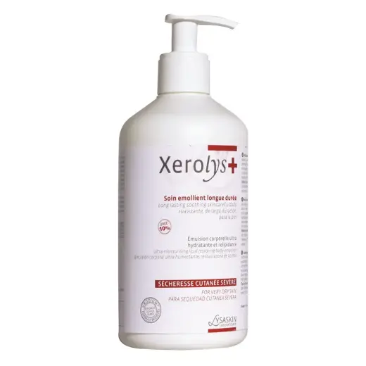 Lab Lysaskin, Xerolys 10, Urodium, Emollient, Daily, Emulsion, For Face, 500 ml