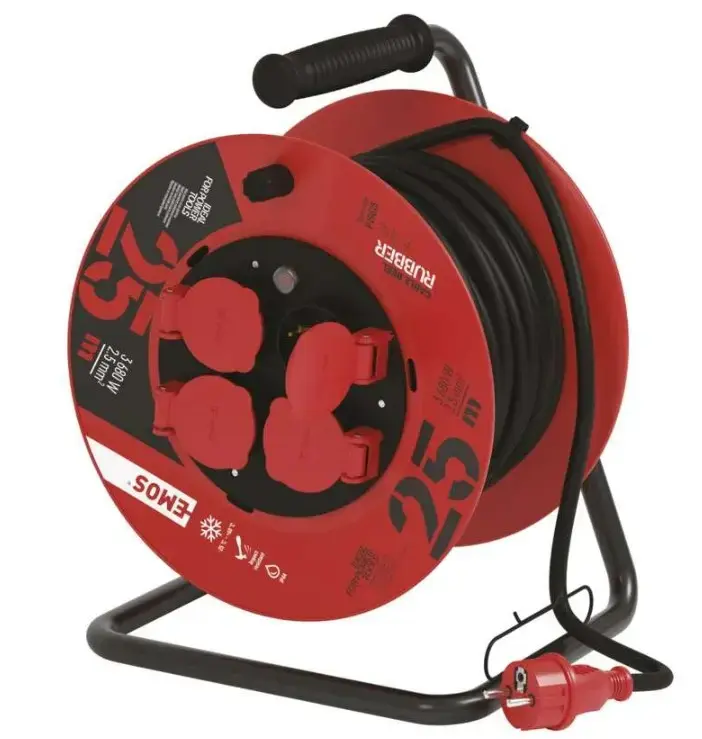 EMOS Rubber Extension Cord Reel –