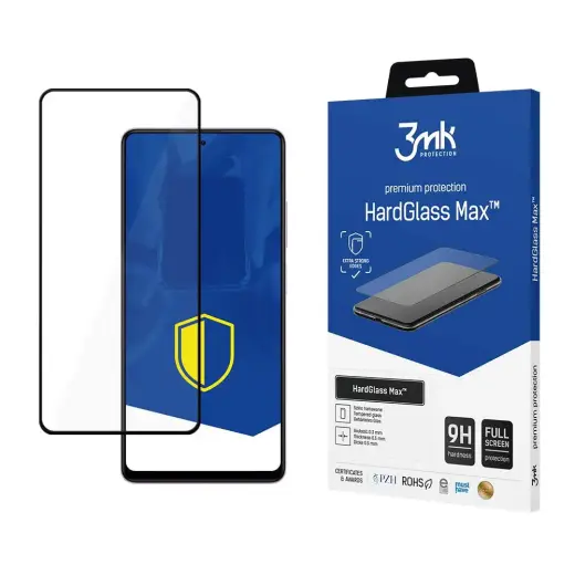 3mk HardGlass Max tempered glass for phone Xiaomi Redmi Note 12 Pro | Xiaomi Redmi Note 12 Pro+ | Xiaomi Redmi Note 12E