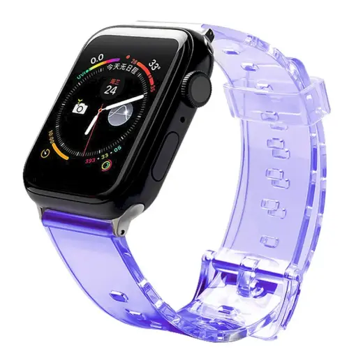 Fusion Accessories Fusion Light viedpulksteņa siksniņa priekš Apple Watch 2/3/4/5/6/7/SE (42/44/45 mm) | silikons | violeta