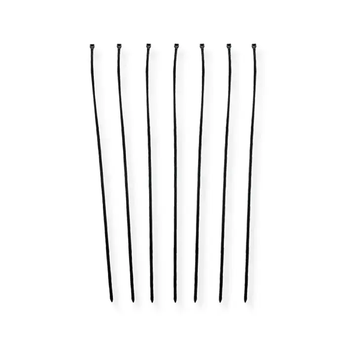 Qoltec Self-locking cable tie | 4.8*400mm | 100 pcs. | Nylon66 | UV | Black