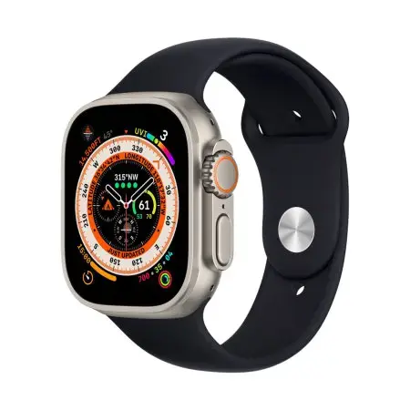 Fusion Accessories viedpulksteņa siksniņa priekš Apple Watch 2/3/4/5/6/7/8/SE/Ultra (42/44/45/49 mm) | silikons | melna