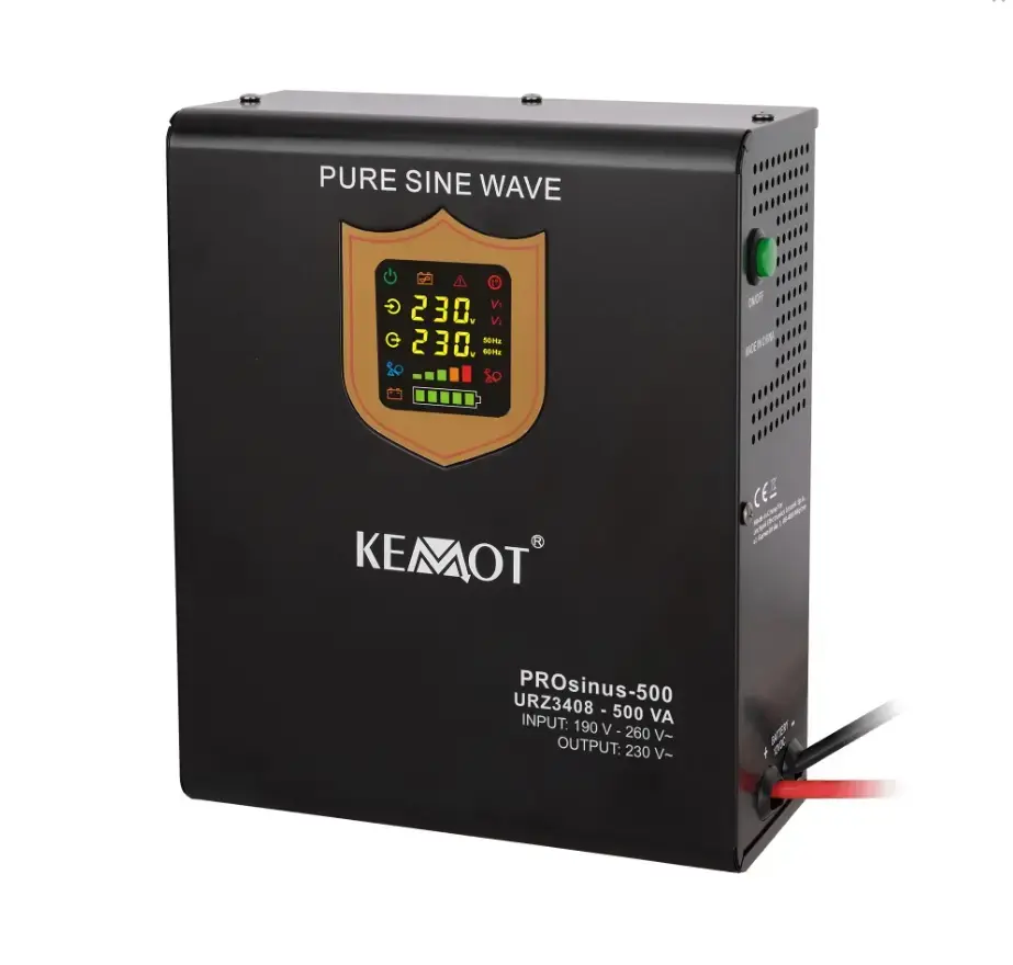 KEMOT 500VA/300W 12V/230VAC Nepārtrauktās barošanas bloks