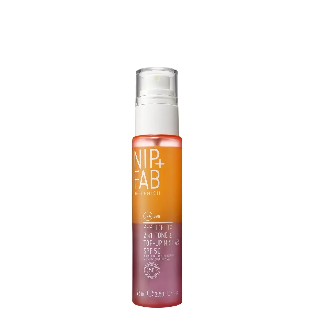 Nip+Fab Peptide Fix 2 in 1 Tone & Top up Mist 4% 75ml