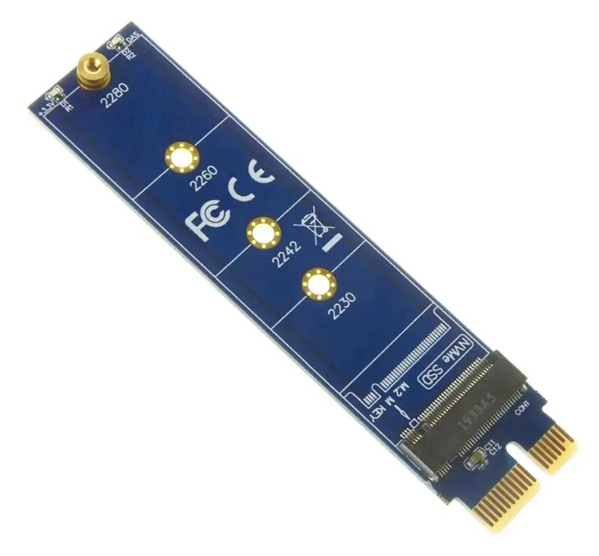 Goodbuy AK249A adapteris PCI-E uz NVME M2 Key SSD