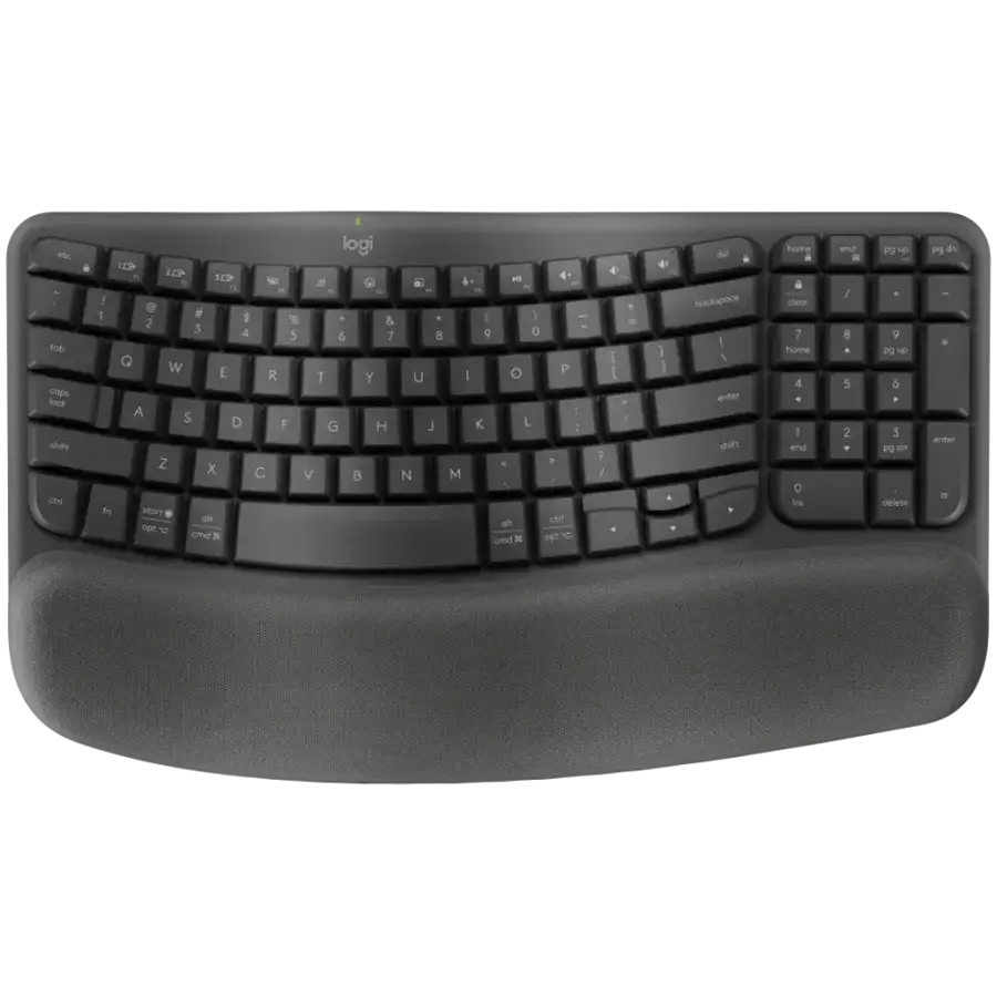 LOGITECH Wave Bluetooth ergonomic keyboard - GRAPHITE - NORDIC