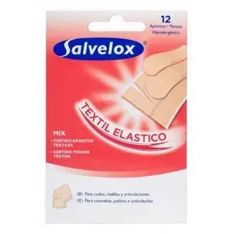 SALVELOX Assorted Fabric Dressing Stickers, 12 Units