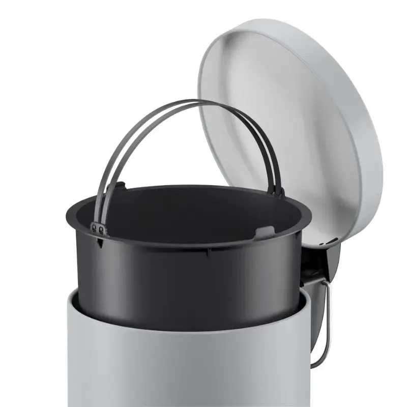 Atkritumu tvertne ar pedāli Selekta S / 5L / matēti pelēka