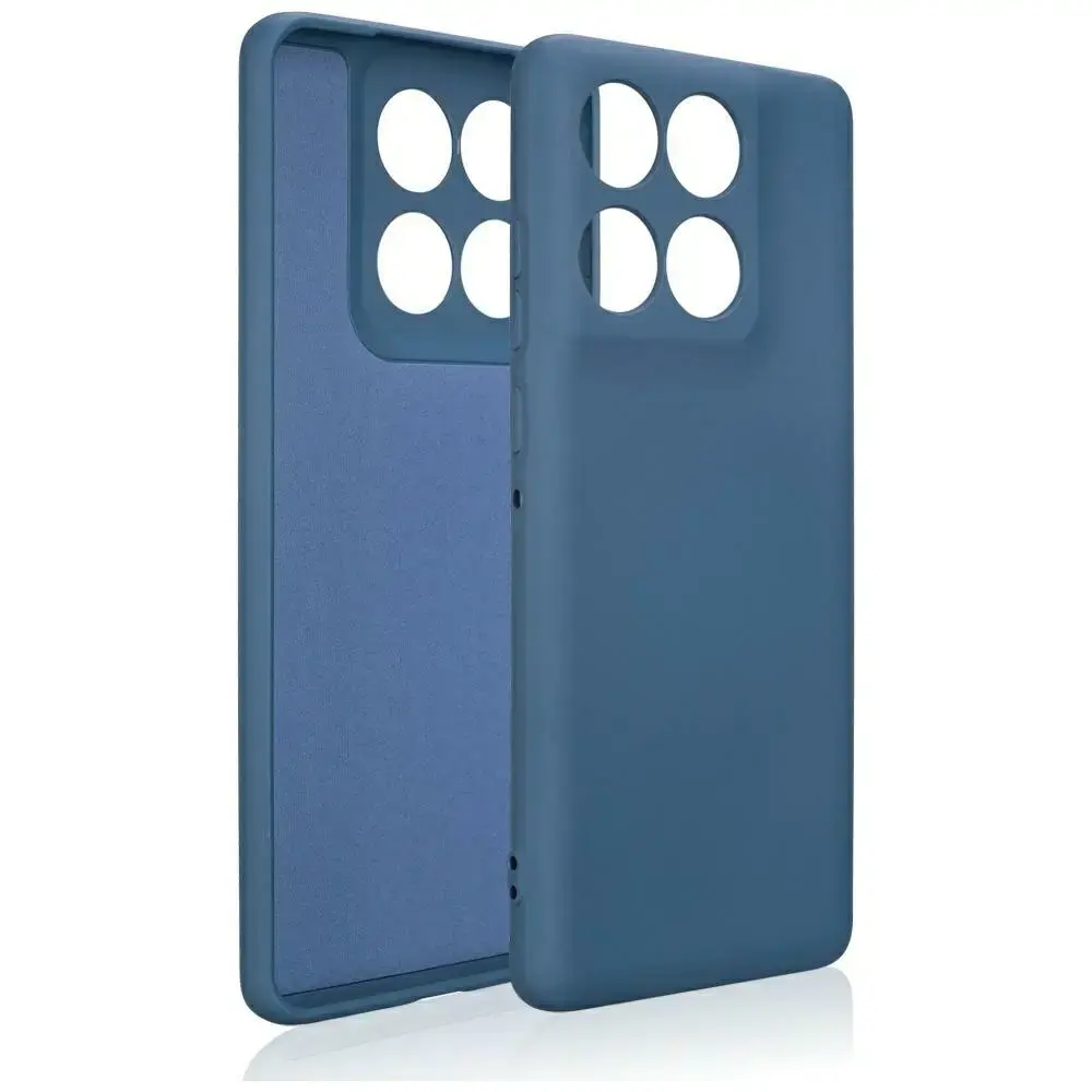 Etui Beline Silicone do Motorola Edge 60  niebieski