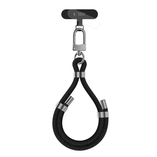 TECH-PROTECT C4S ROPE WRIST STRAP BLACK|SILVER