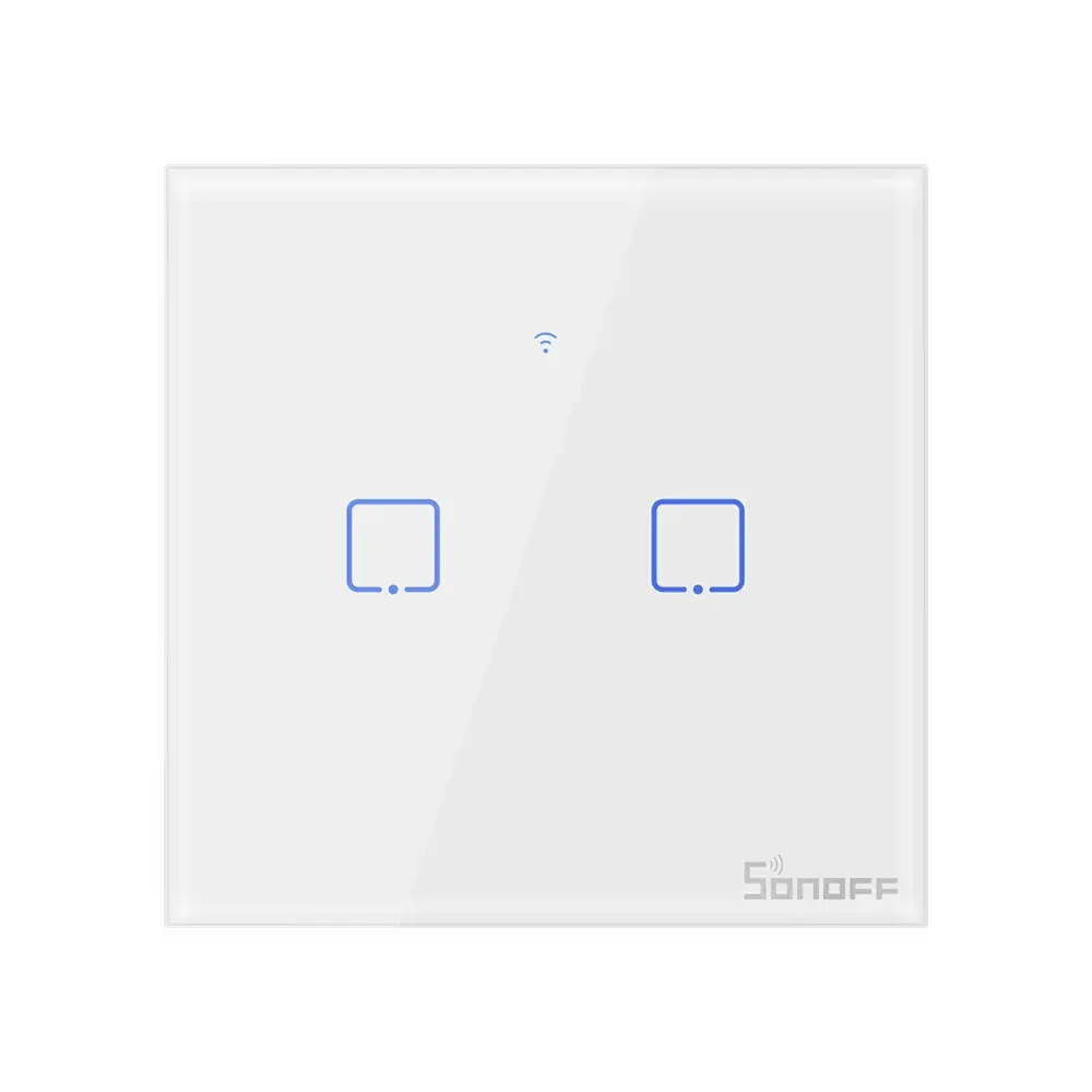 Išmanusis Wi-Fi liečiamas sieninis jungiklis Sonoff T0EU2C TX