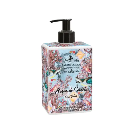 Florinda, Coral Water, Cleansing & Softening, Liquid Soap, Hands & Face & Body, 500 ml