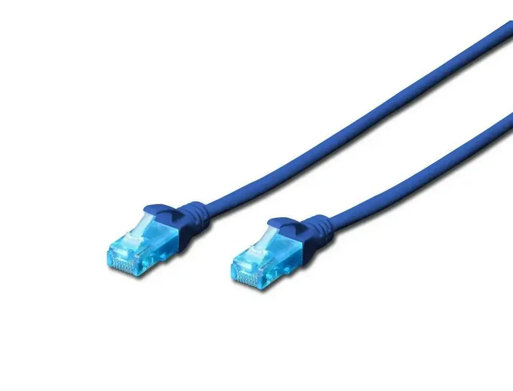 CAT 5e U-UTP patch cable 0,25m blue