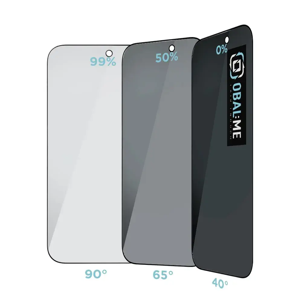 OBAL:ME Privacy 5D Glass Screen Protector for Apple iPhone 17|17 Pro Black