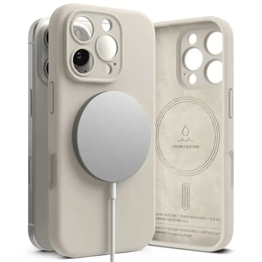 RINGKE СИЛИКОНОВЫЙ МАГНИТНЫЙ MAGSAFE IPHONE 16 PRO КАМЕНЬ
