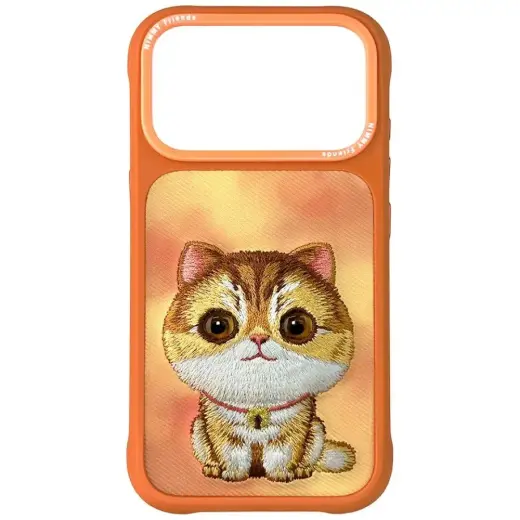 Nimmy Big Eyed Pet 2.0 Cat telefoni ümbris iPhone 17 Pro oranž