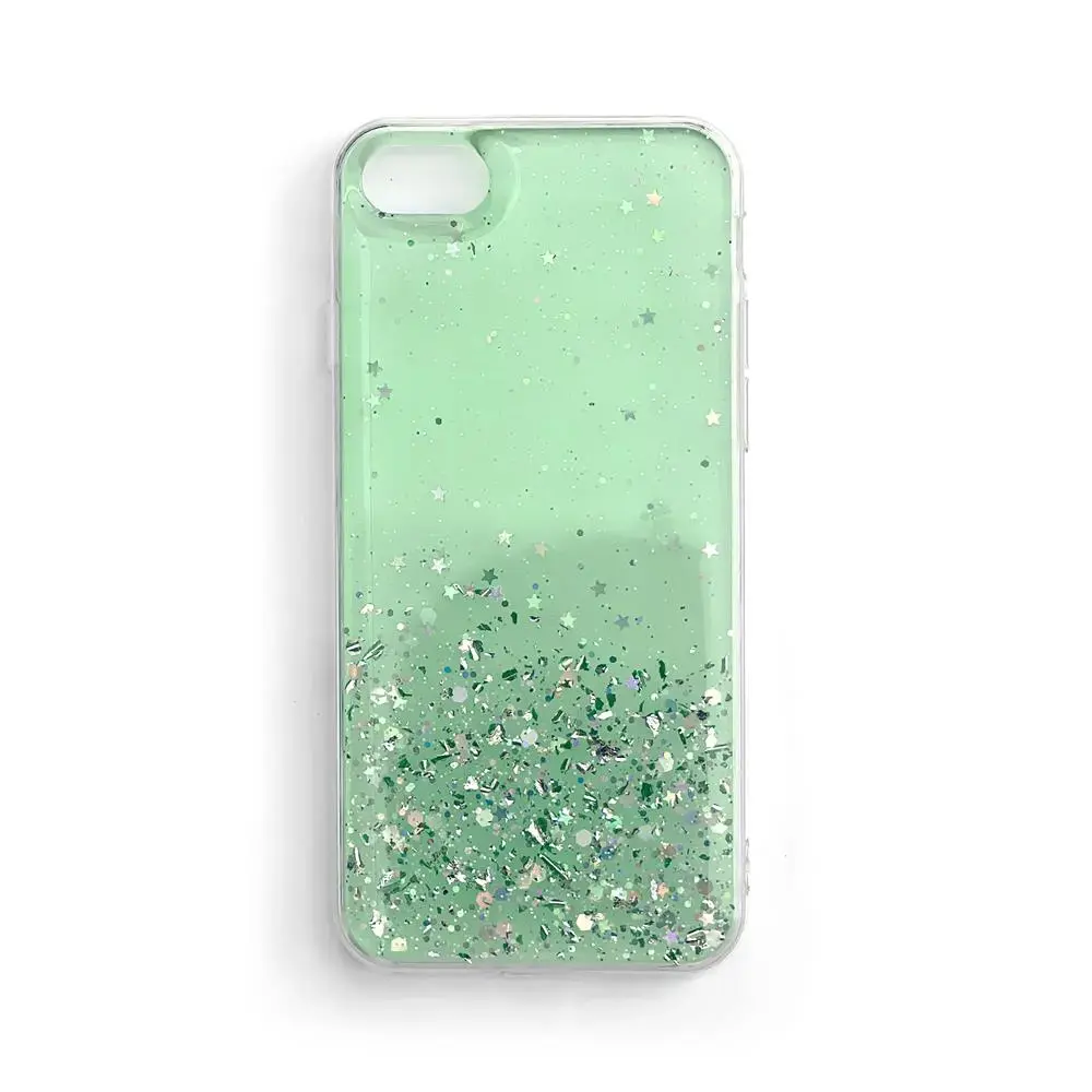 Wozinsky Star Glitter Shining maciņš telefonam iPhone 12 mini zaļš