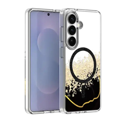 Epoxy Mag telefono dėklas su MagSafe palaikymu Samsung Galaxy S24 (S921) | S25 (S931) juodas