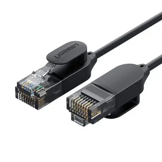 UGREEN NW122 interneta vads RJ45, Cat.6A, UTP, 1.5m melns