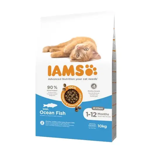 Сухой корм для котят - IAMS CAT KITTEN OCEAN FISH, 10 KG