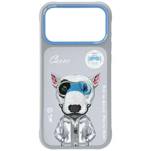 Etui Nimmy Cool&Cute 2.0 Dog do iPhone    17 Pro szary