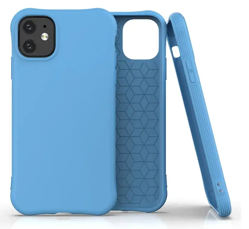 Fusion Solaster Back Case Silikona Aizsargapvalks Priekš Apple iPhone 11 Pro Zils