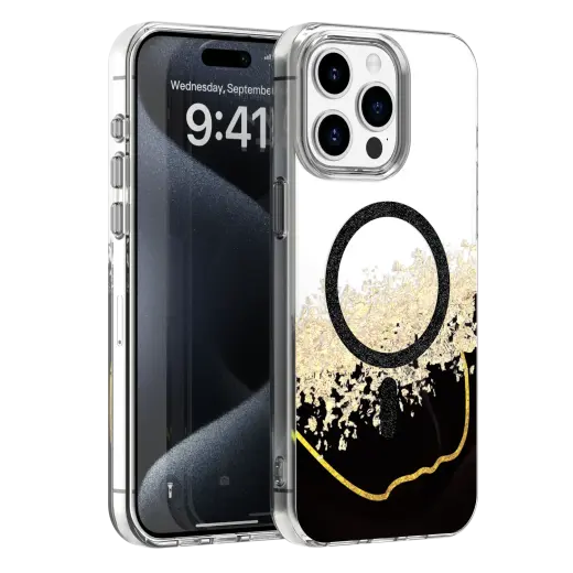 Epoxy Mag telefono dėklas su MagSafe palaikymu iPhone 14 Pro juodas