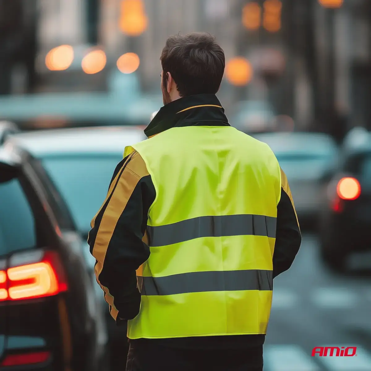 Safety vest XXXL yellow with certificate AMIO-03935