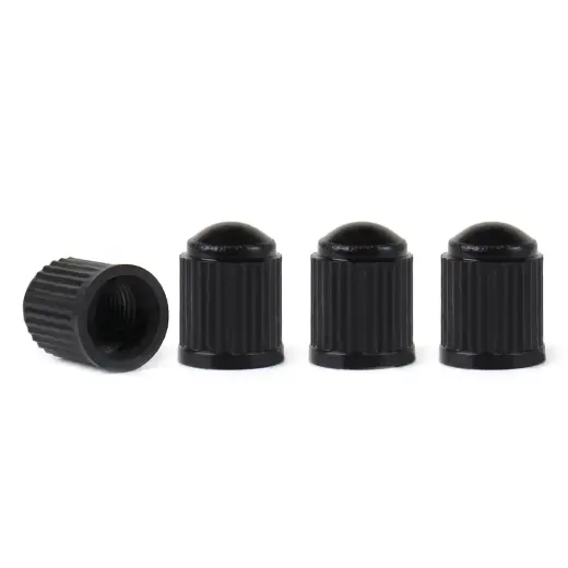 Plastic Black Valve cap 4pcs.