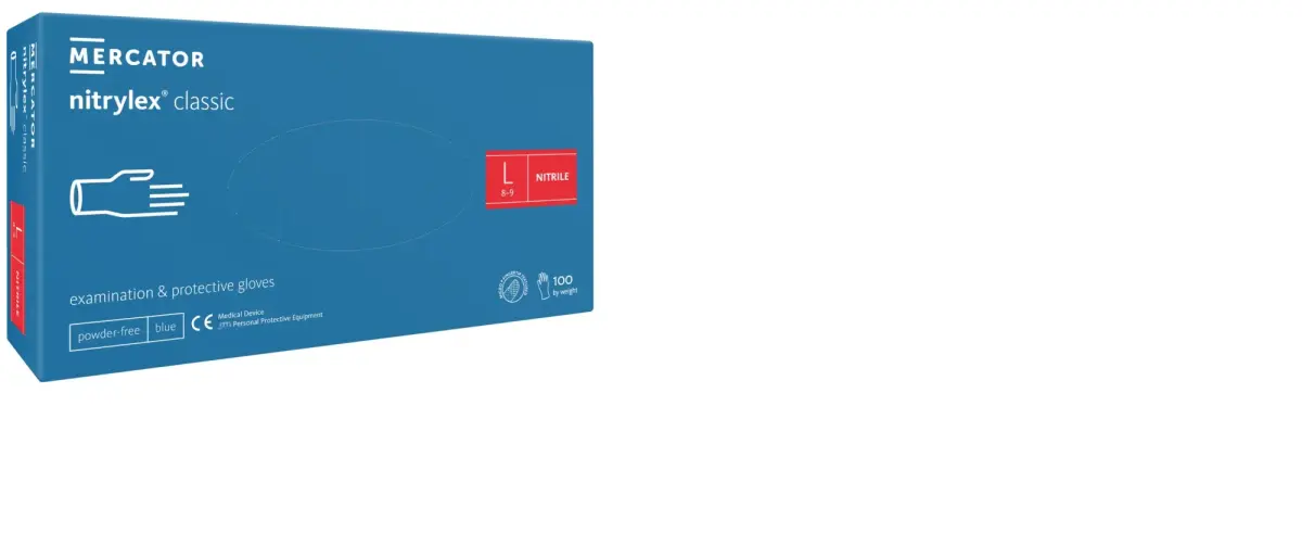 Mercator Nitrile gloves Nitrylex Classic, powder-free