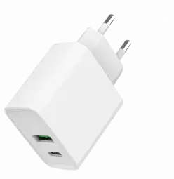 Power Delivery tīkla lādētājs | 20W | PD | USB-A, USB-C | balts